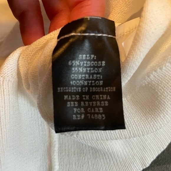 ADIVA sheer sleeve white sweater - Picture 8 of 15